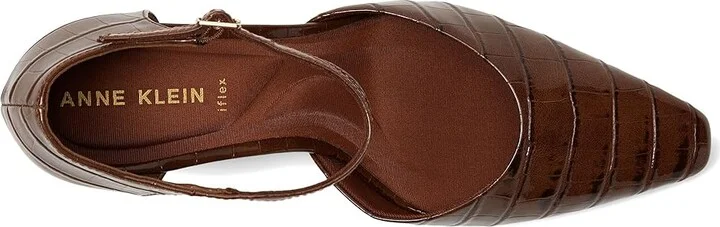 Anne Klein Rosalind High Women's Heels Brown : 8 M, Leather - Image 2
