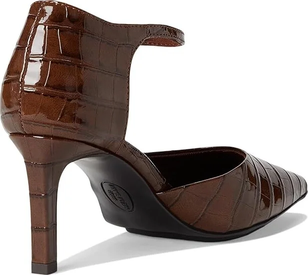 Anne Klein Rosalind High Women's Heels Brown : 8 M, Leather - Image 4