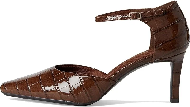 Anne Klein Rosalind High Women's Heels Brown : 8 M, Leather - Image 6