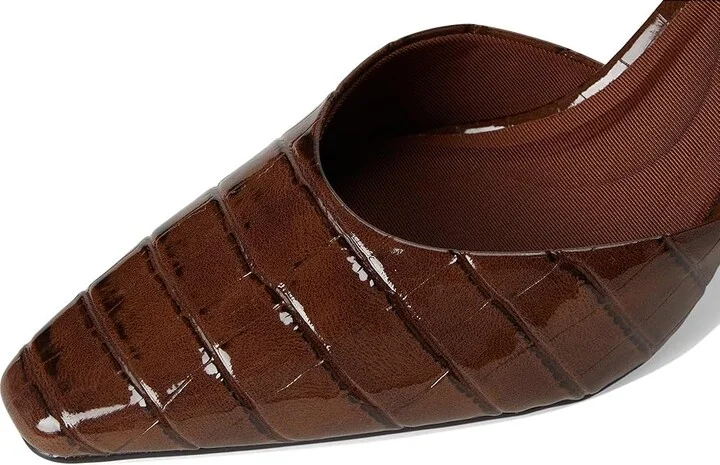 Anne Klein Rosalind High Women's Heels Brown : 8 M, Leather - Image 7