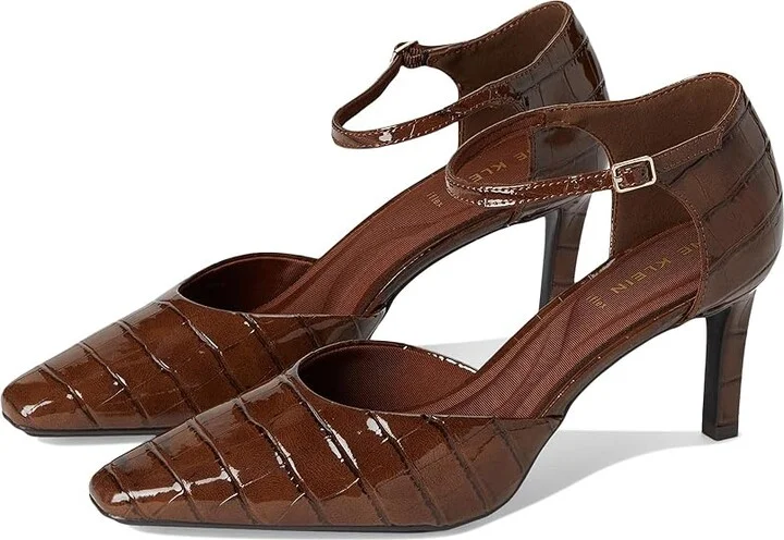 Anne Klein Rosalind High Women's Heels Brown : 8 M, Leather