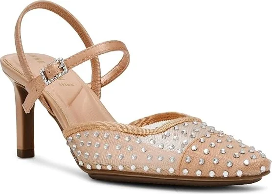 Anne Klein Rosedale-C High Women's Heels Crystal : 5.5 M, Leather/Rubber