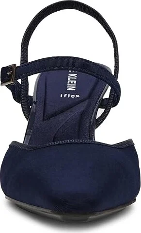 Anne Klein Rosedale High Women's Heels Navy : 6 M, Leather/Rubber/Suede - Image 5