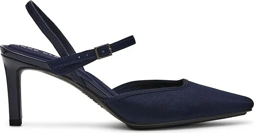 Anne Klein Rosedale High Women's Heels Navy : 6 M, Leather/Rubber/Suede - Image 6