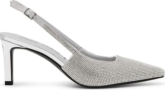 Anne Klein Rosel-C High Women's Heels Crystal : 9 M, Rubber/Synthetic - Image 6