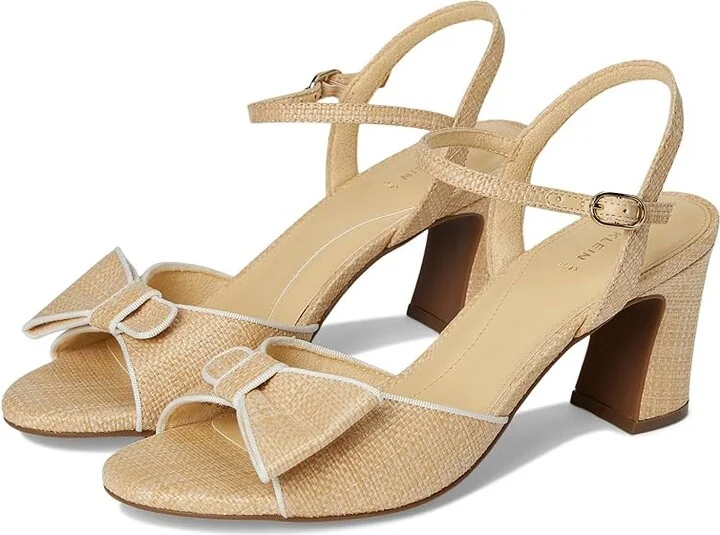 Anne Klein Rosy Women's Sandals Natural Raffia : 8.5 M, Rubber/Synthetic