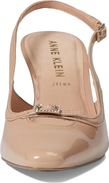 Anne Klein Roxy Women's Shoes Natural Patent : 9.5 M, Synthetic - Image 2