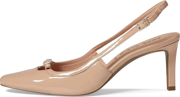 Anne Klein Roxy Women's Shoes Natural Patent : 9.5 M, Synthetic - Image 5