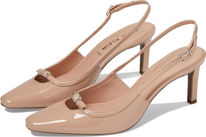 Anne Klein Roxy Women's Shoes Natural Patent : 9.5 M, Synthetic
