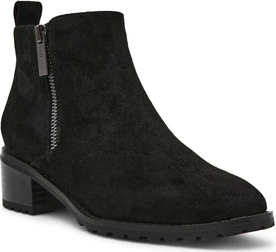 Anne Klein Sakara Women's Boots Black Suede : 5.5 M, Rubber/Suede
