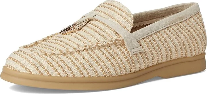 Anne Klein Sandrine Women's Flat Shoes Beige : 9.5 M, Cotton/Rubber - Image 5