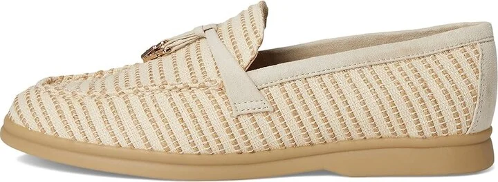 Anne Klein Sandrine Women's Flat Shoes Beige : 9.5 M, Cotton/Rubber - Image 6