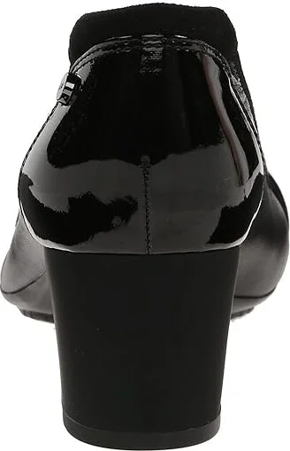 Anne Klein Sport Guardian High Women's Heels Black Leather : 5 M, Leather/Patent Leather - Image 5