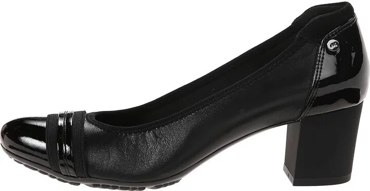 Anne Klein Sport Guardian High Women's Heels Black Leather : 5 M, Leather/Patent Leather - Image 7