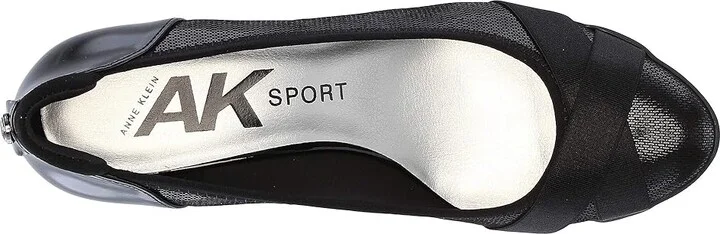 Anne Klein Sport Timeout Wedge Heel Women's Shoes Black Fabric : 5 M, Textile - Image 3