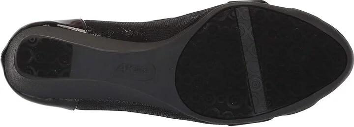 Anne Klein Sport Timeout Wedge Heel Women's Shoes Black Fabric : 5 M, Textile - Image 4