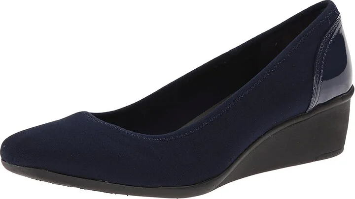 Anne Klein Sport Wisher Women's Shoes Navy : 5 M, Textile - Image 2