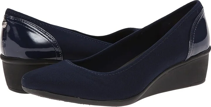 Anne Klein Sport Wisher Women's Shoes Navy : 5 M, Textile
