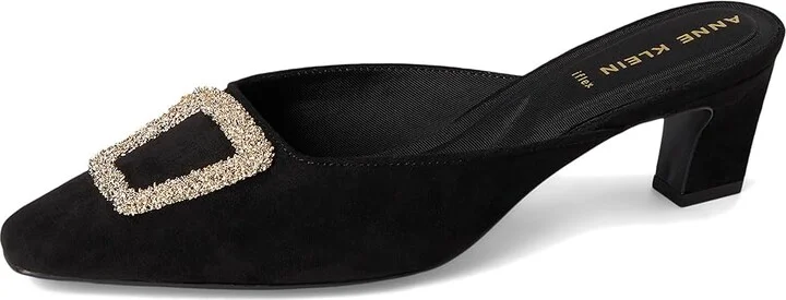 Anne Klein Star Women's Shoes Black Suede : 9 M, Synthetic/Textile - Image 5