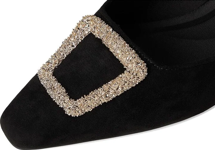 Anne Klein Star Women's Shoes Black Suede : 9 M, Synthetic/Textile - Image 7