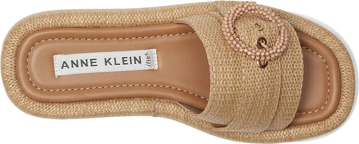 Anne Klein Starla Women's Sandals Dark Natural : 7.5 M, Rubber/Synthetic - Image 2