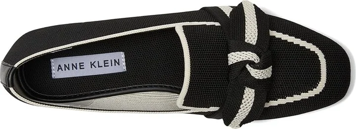 Anne Klein Tarese Women's Flat Shoes Black Cream : 6.5 M, Cotton/Polyester/Textile - Image 2
