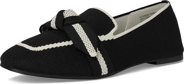 Anne Klein Tarese Women's Flat Shoes Black Cream : 6.5 M, Cotton/Polyester/Textile - Image 5