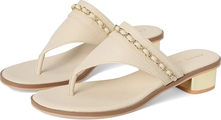 Anne Klein Taylor Women's Sandals Ecru : 6.5 M, Synthetic