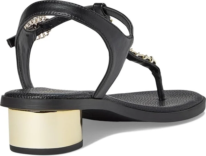 Anne Klein Tessa Women's Sandals Black Smooth : 9 M, Synthetic - Image 4