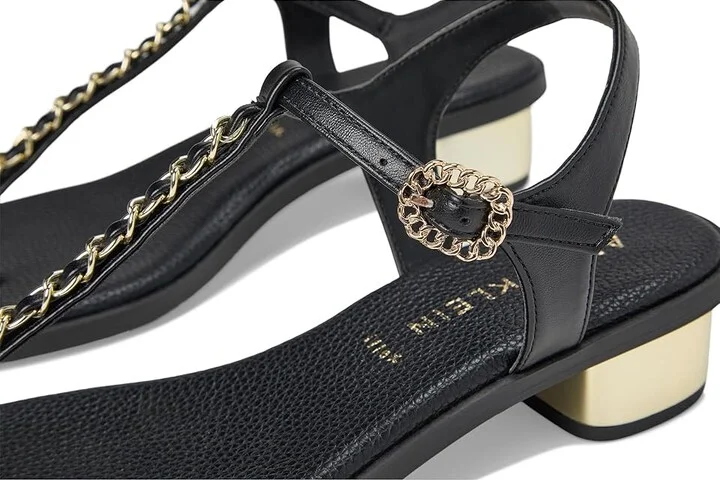 Anne Klein Tessa Women's Sandals Black Smooth : 9 M, Synthetic - Image 7