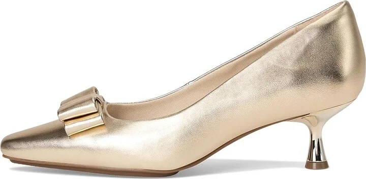 Anne Klein Theresa High Women's Heels Light Gold : 8.5 M, Leather/Rubber - Image 6