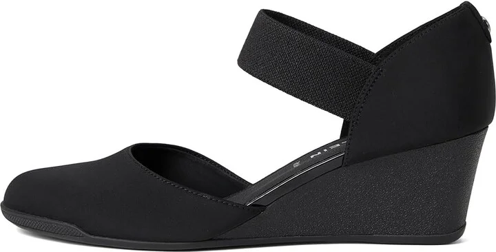 Anne Klein Tiffany High Women's Heels Black Stretch : 10 M - Image 6