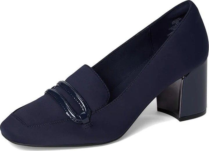 Anne Klein Toni Women's Dress Sandals Navy Stretch : 7.5 M - Image 5