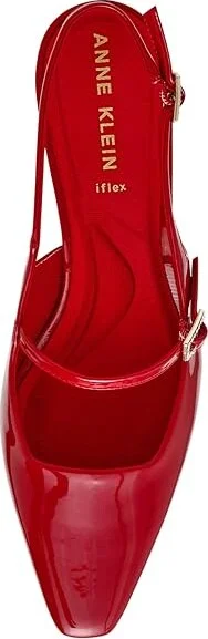 Anne Klein Tyra High Women's Heels Deep Red : 9.5 M, Synthetic - Image 2
