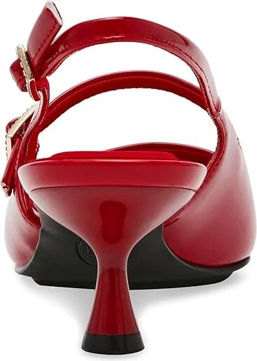 Anne Klein Tyra High Women's Heels Deep Red : 9.5 M, Synthetic - Image 4
