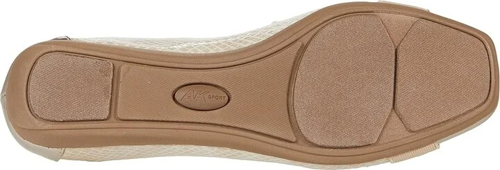 Anne Klein Uplift Flat Women's Shoes Beige : 8 M, Textile - Image 3