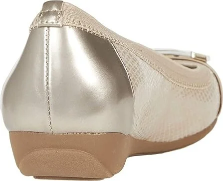 Anne Klein Uplift Flat Women's Shoes Beige : 8 M, Textile - Image 4