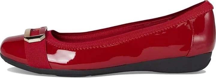 Anne Klein Uplift Women's Flat Shoes Deep Red : 5.5 M, Rubber - Image 6