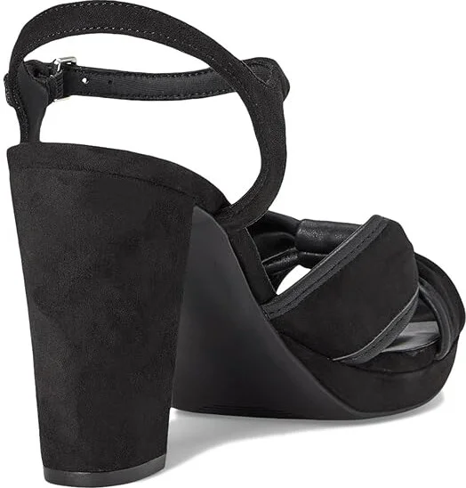 Anne Klein Verde Women's Sandals Black Suede : 6.5 M, Rubber - Image 4