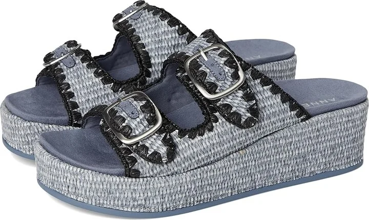 Anne Klein Vineyard Women's Wedge Shoes Blue Raffia : 10 M, Synthetic