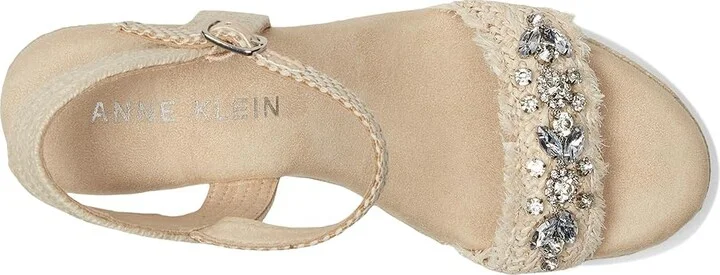 Anne Klein Wilton-c Women's Wedge Shoes Natural Raffia : 8.5 M, Synthetic - Image 2