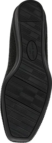 Anne Klein Wisher-C High Women's Heels Black Crystal : 6 M, Leather/Rubber - Image 3