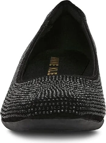 Anne Klein Wisher-C High Women's Heels Black Crystal : 6 M, Leather/Rubber - Image 5