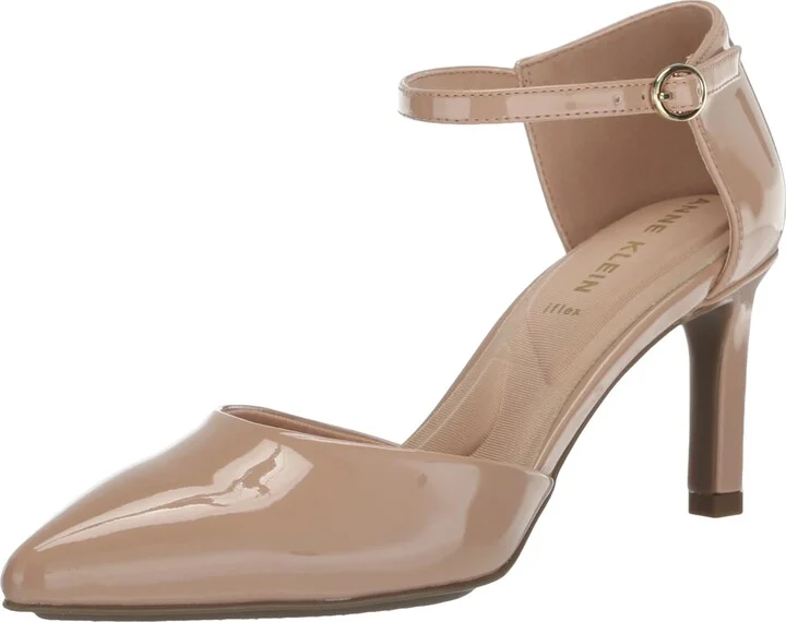 Anne Klein Women's Rook Buckle Kitten Heel