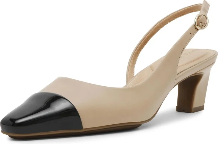 Anne Klein Women's Sadella Slingback Block Heel Pump