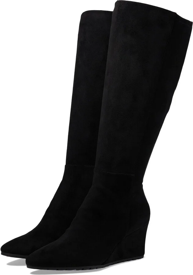 Anne Klein Women's Vella-W Wedge Heel Tall Boot