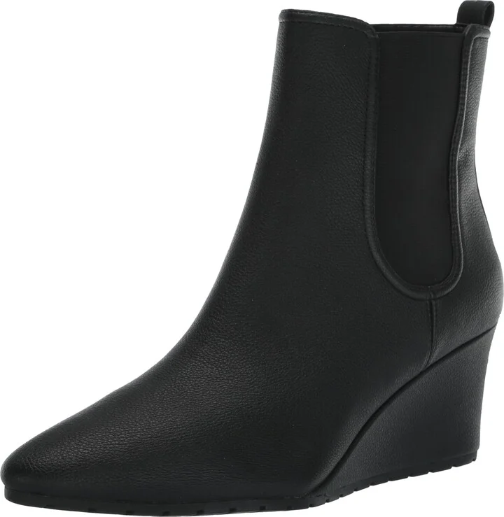 Anne Klein Women's Viki Wedge Heel Ankle Bootie