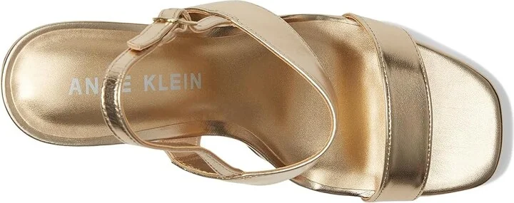 Anne Klein Zaya Women's Wedge Shoes Light Gold : 9.5 M, Leather/Rubber - Image 2