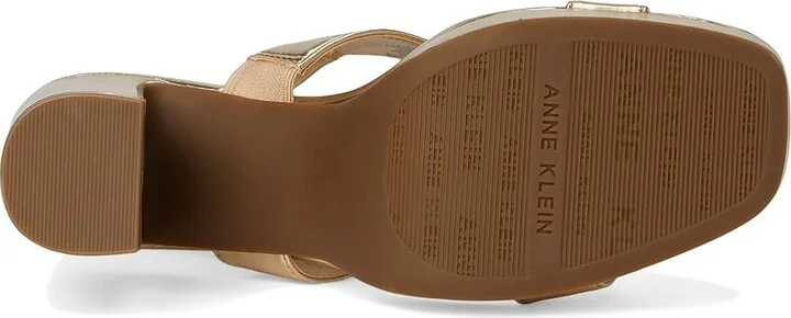 Anne Klein Zaya Women's Wedge Shoes Light Gold : 9.5 M, Leather/Rubber - Image 3