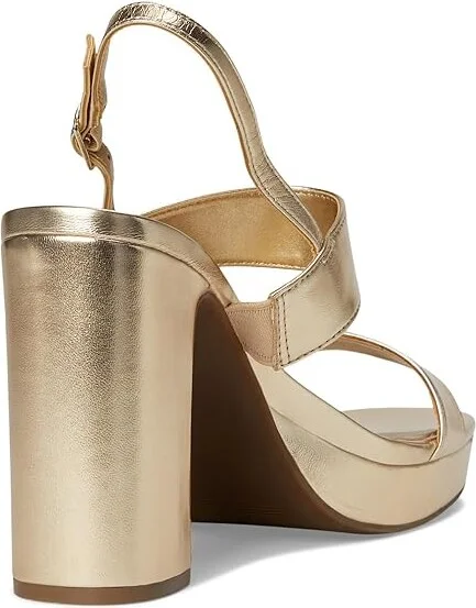 Anne Klein Zaya Women's Wedge Shoes Light Gold : 9.5 M, Leather/Rubber - Image 4
